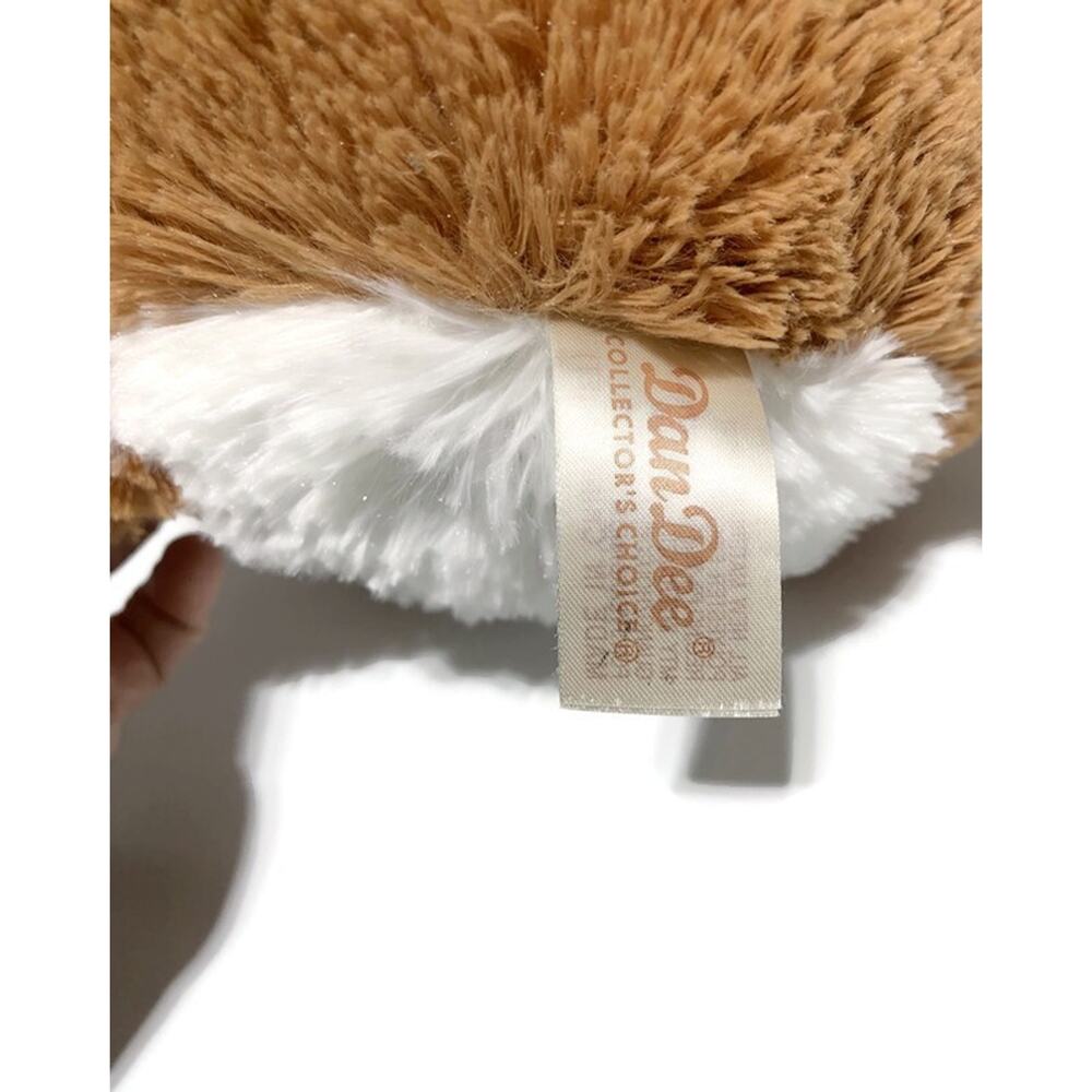 Dan Dee Bunny Rabbit Plush 14" Tall Sitting Brown With White Accent - Picture 2 of 6